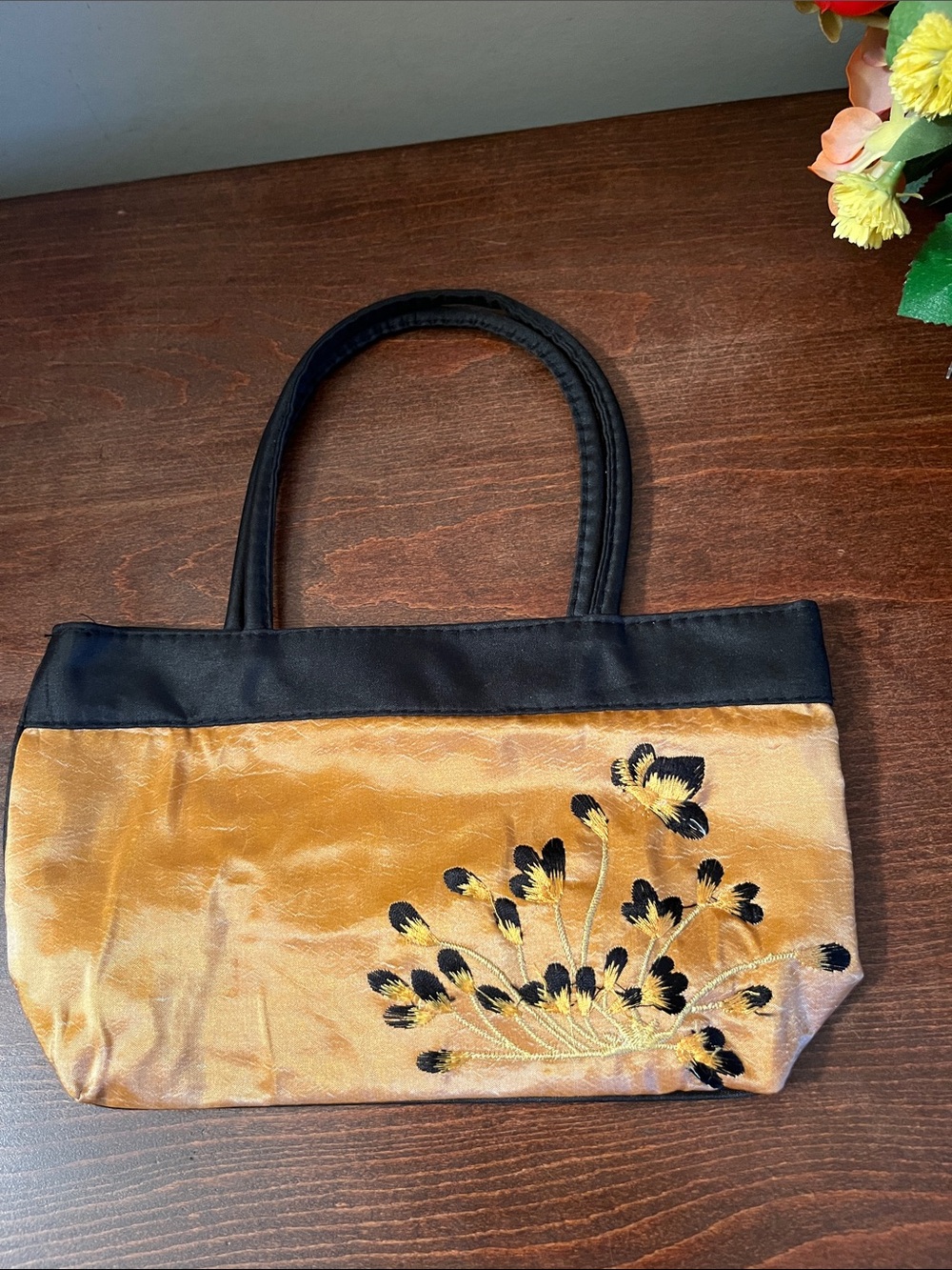 Evening Bag with Butterfly Embroidery